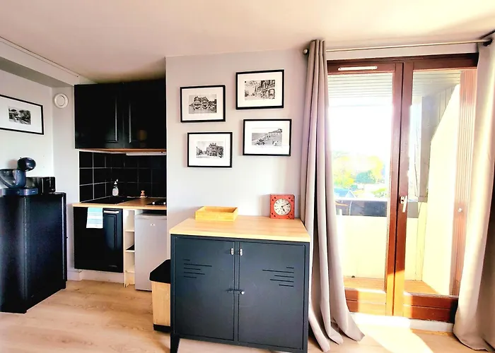 M2M Confortable Studio Cabine Avec Parking Prive Gratuit - 4 Min A Pied De La Plage - Hypercentre